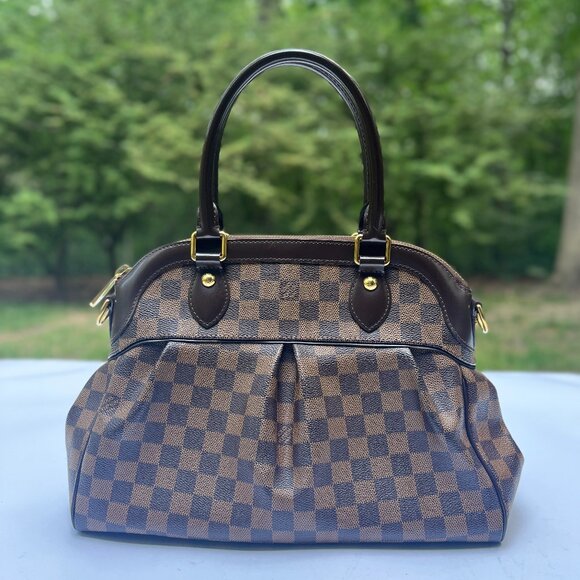 Louis Vuitton Damier Ebene Trevi PM Satchel Shoulder Handbag - Picture 1 of 13